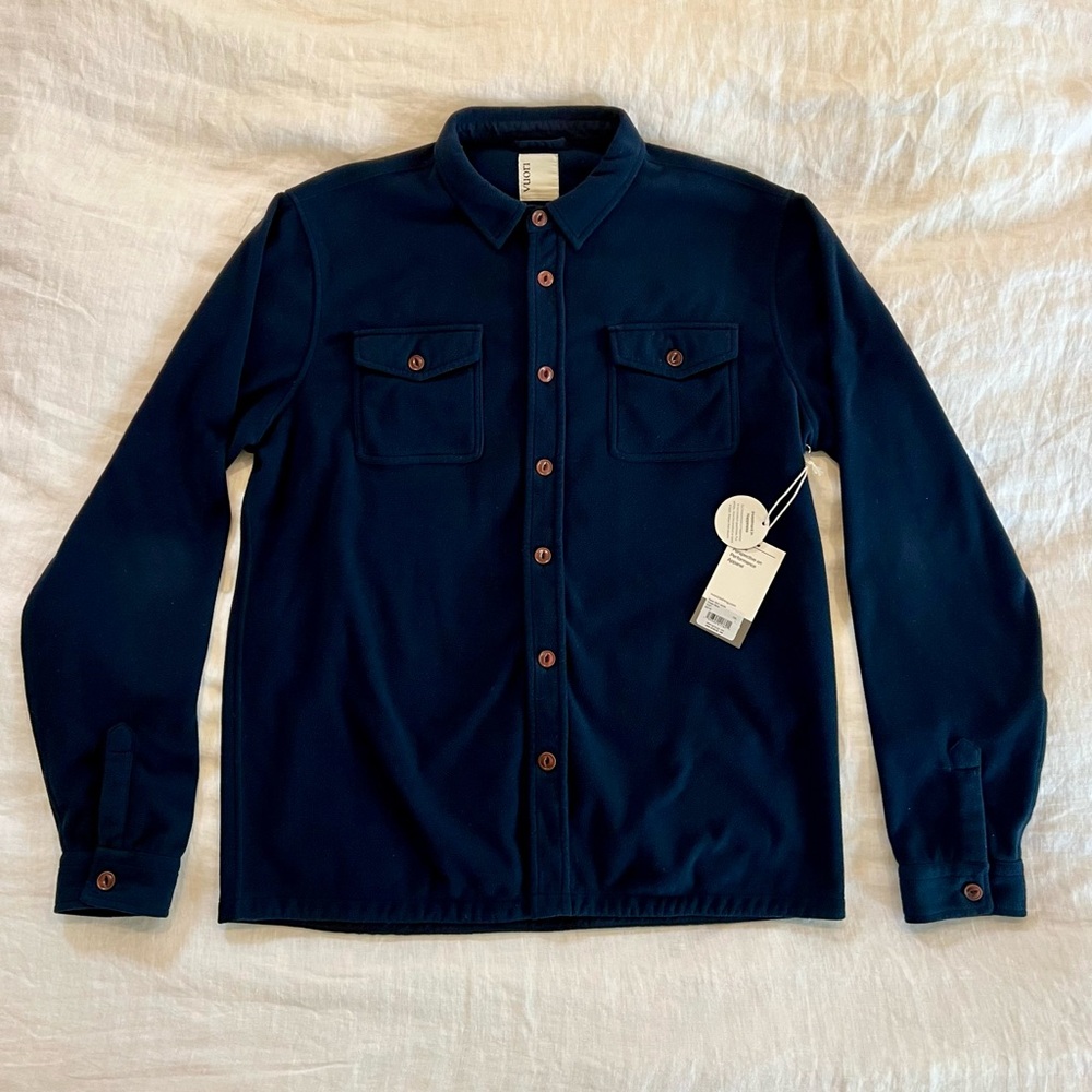 Vuori Blue Aspen Shirt Jacket
